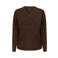 Exxcellent gebreide trui met glitters Plus Size - bruin