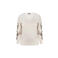 Exxcellent gebreide trui met pailletten, Plus Size - zand