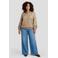 Exxcellent blouse met cut-out Plus Size - lichtbruin