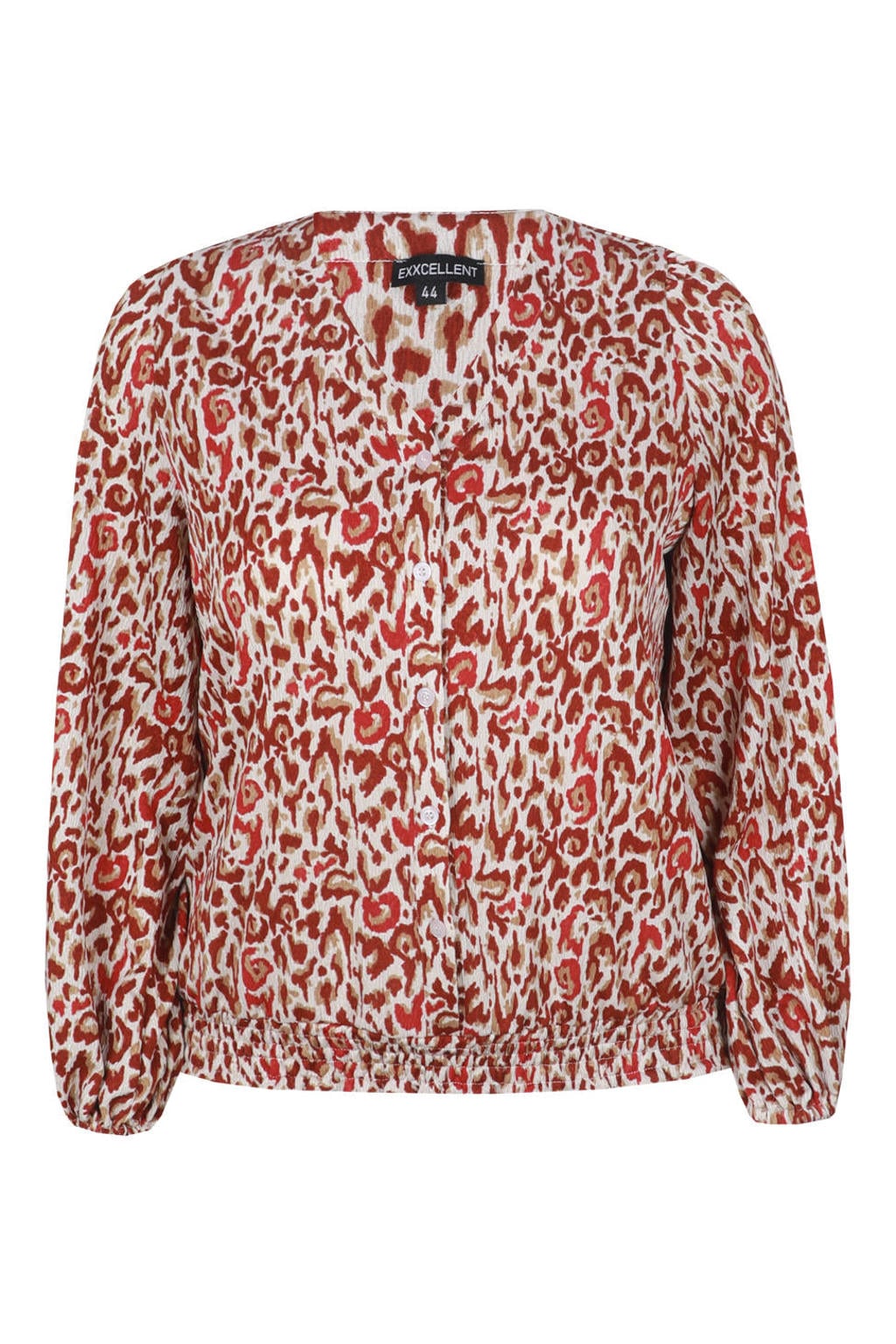 Exxcellent top Plus Size met print - terra