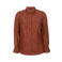 Exxcellent kanten gebloemde semi-transparante blouse met ruches Plus Size - terra