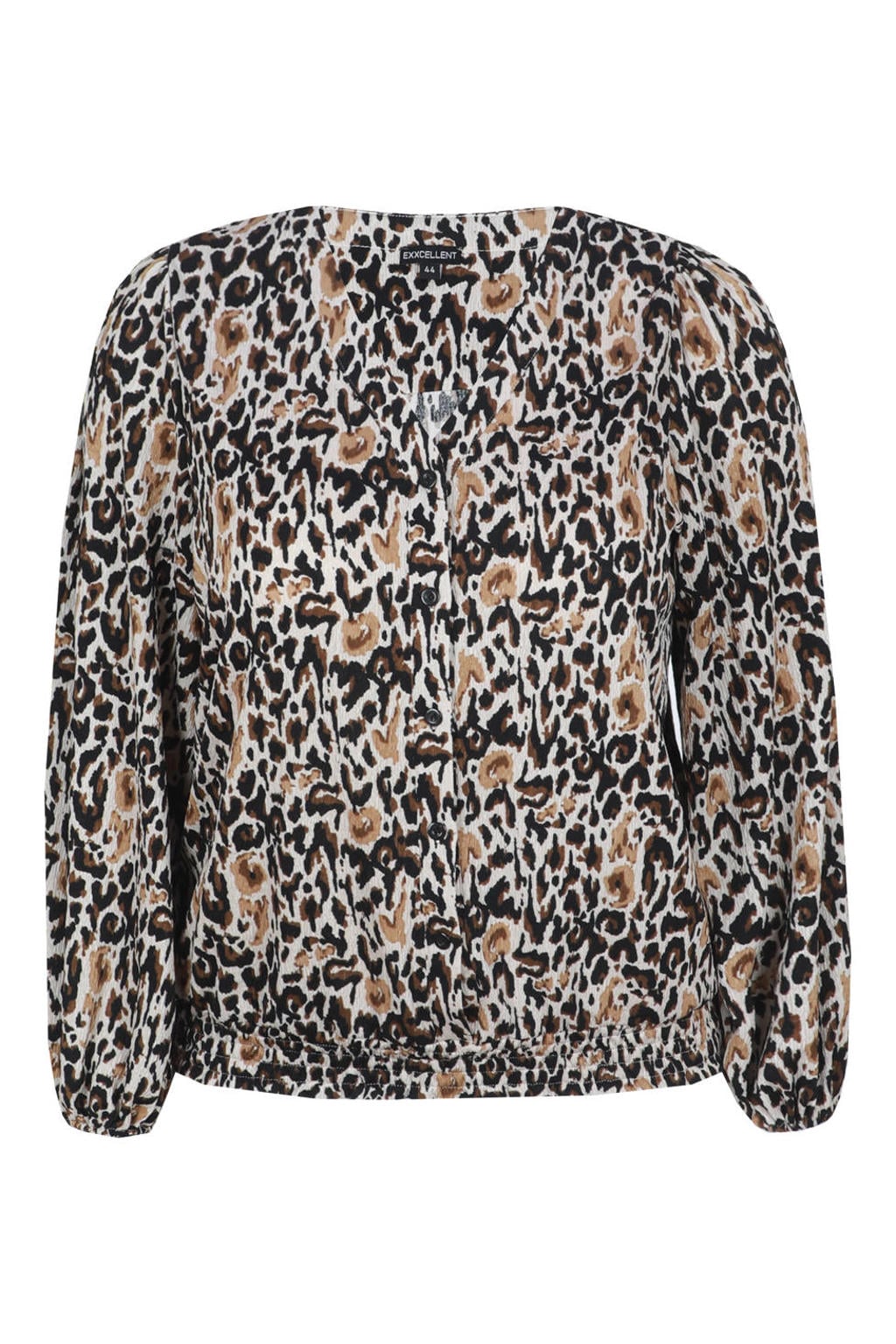 Exxcellent top met print Plus Size - bruin
