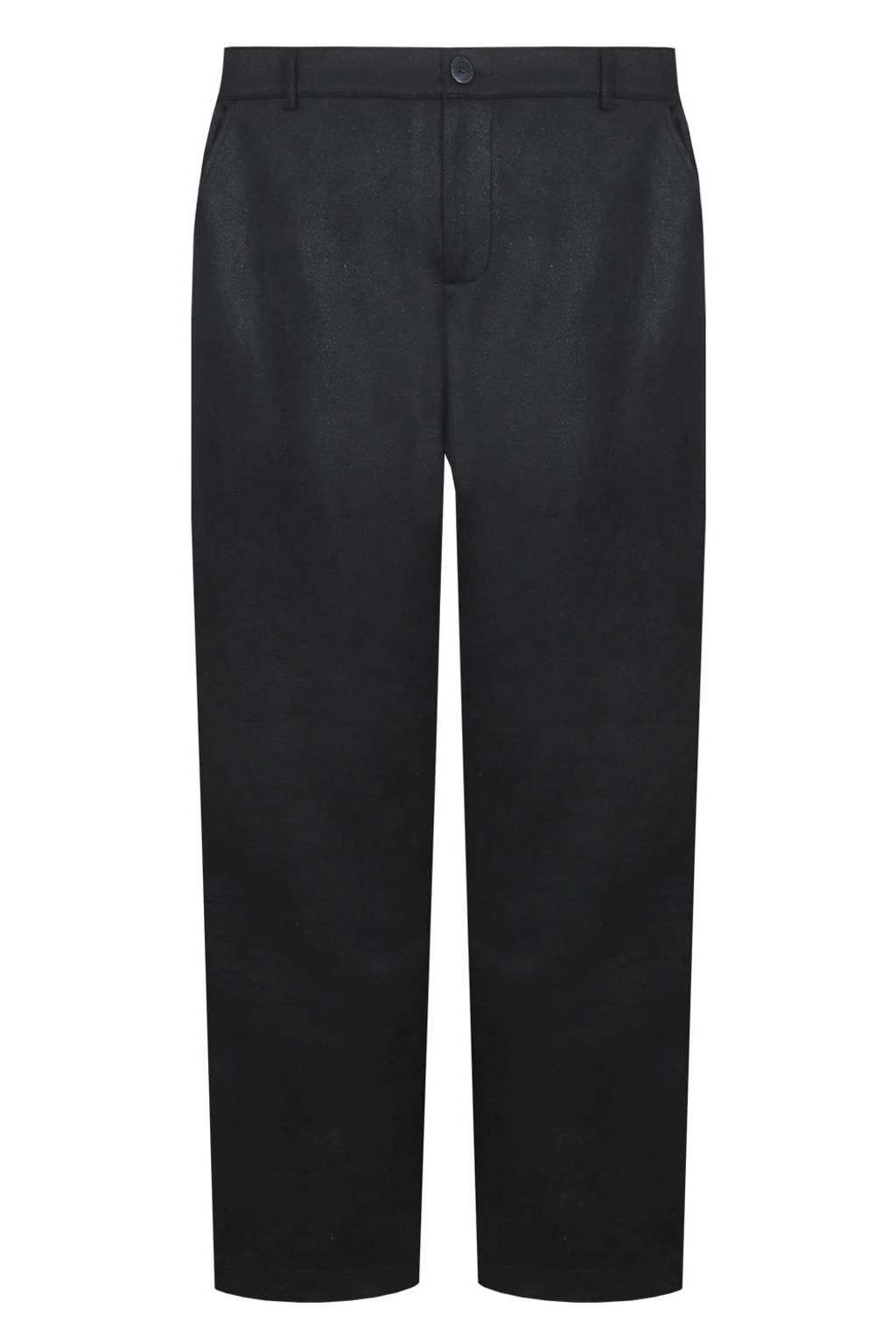 Exxcellent high waist straight leg pantalon Plus Size - zwart