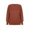 Exxcellent top met smockwerk Plus Size - terra