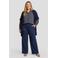 Exxcellent gebreid vest Plus Size met wol - donkerblauw