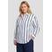 Exxcellent gestreepte blouse Plus Size - wit
