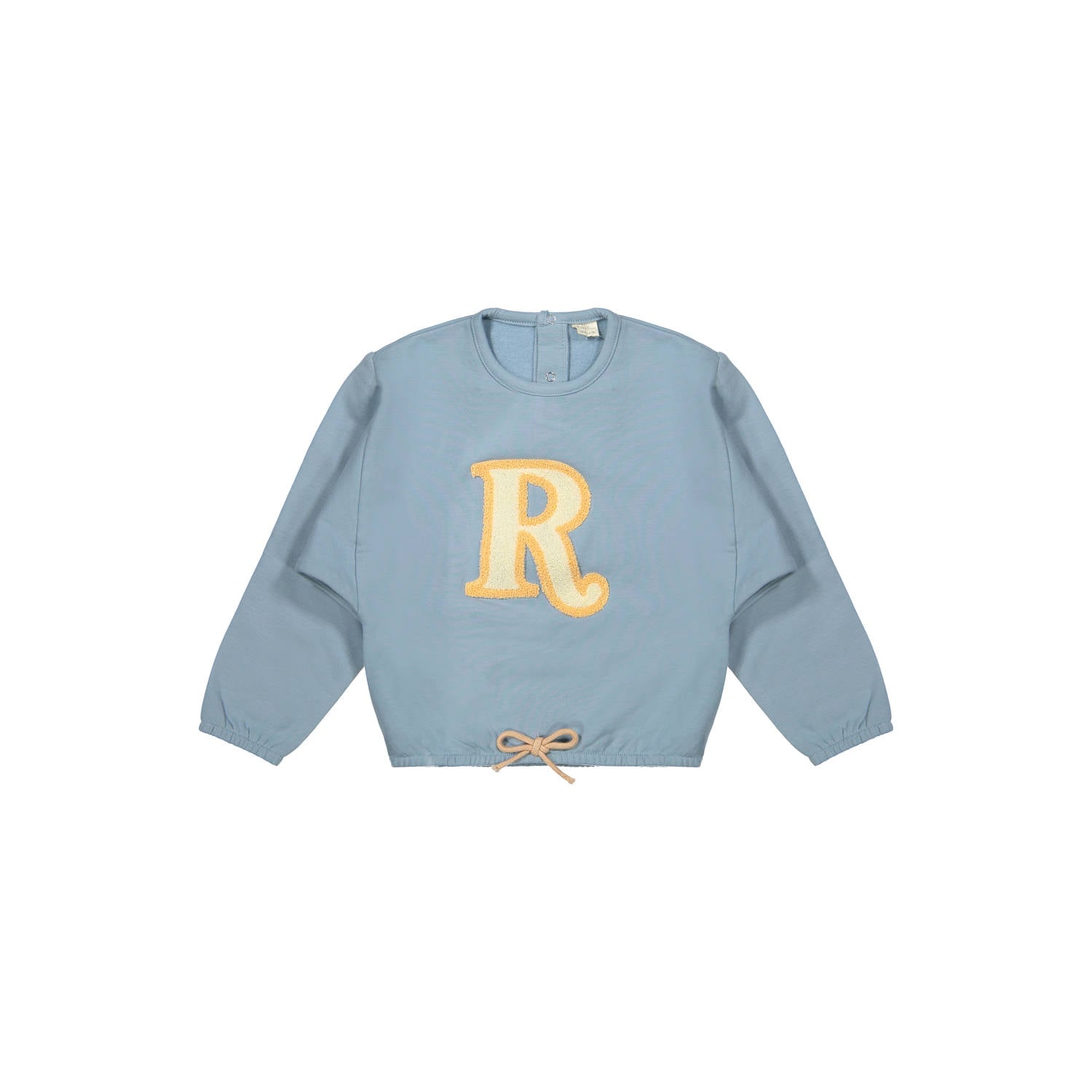 Riffle Amsterdam sweater met print lichtblauw