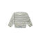 Riffle Amsterdam fluwelen gestreepte sweater - ecru/bruin/lichtblauw
