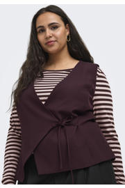 thumbnail: ONLY CARMAKOMA regular fit blazer Plus Size - donkerrood