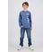 Raizzed longsleeve met tekst - blauw
