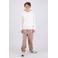 Raizzed hoodie met backprint - wit