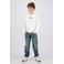 Raizzed sweater met logo - wit