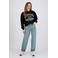 Raizzed sweater met print - zwart