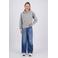 Raizzed hoodie met backprint - grijs melange