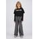 Raizzed Monaco Zebra high waist wide leg jeans - grijs