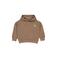 QPI hoodie met backprint - bruin