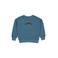 QPI sweater met tekst - blauw