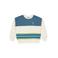 QPI gestreepte sweater - blauw