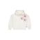 QPI hoodie met print - wit