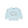 QPI sweater met print - lichtblauw
