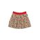 QPI korte rok met print - beige/zwart/rood