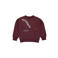 QPI sweater met tekst - donkerrood