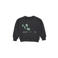 QPI sweater met tekst - antraciet