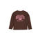 QPI longsleeve met tekst - bruin