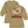 QPI korte sweatjurk met ceintuur en backprint - groen