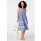 MS Mode midi rok blauw