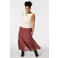 MS Mode midi ballonrok Plus Size - bruin