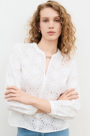broderie blouse - wit