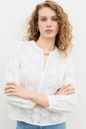 broderie blouse - wit