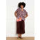 LOLALIZA gebloemde blouse - bruin