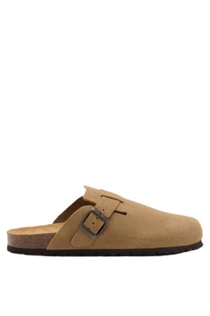 suède clogs - beige