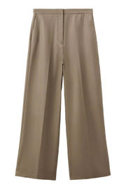 thumbnail: Mango lyocel vezel wide leg broek - beige