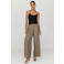Mango lyocel vezel wide leg broek - beige