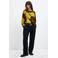 Desigual wollen trui met print - kaki