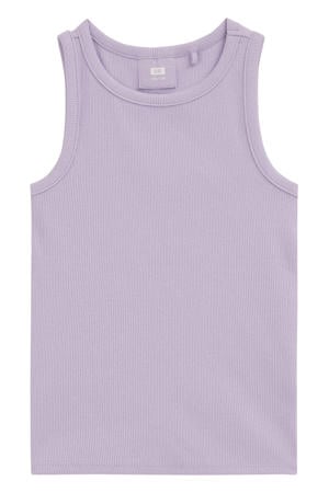 mouwloze top - lila