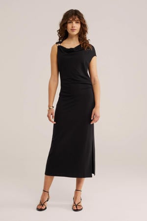 off shoulder jurk - zwart
