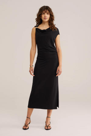 off shoulder jurk - zwart