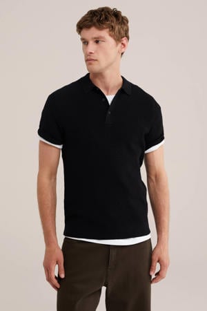 regular fit polo - zwart