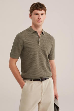 regular fit polo - olijfgroen