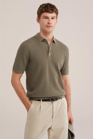 regular fit polo - olijfgroen