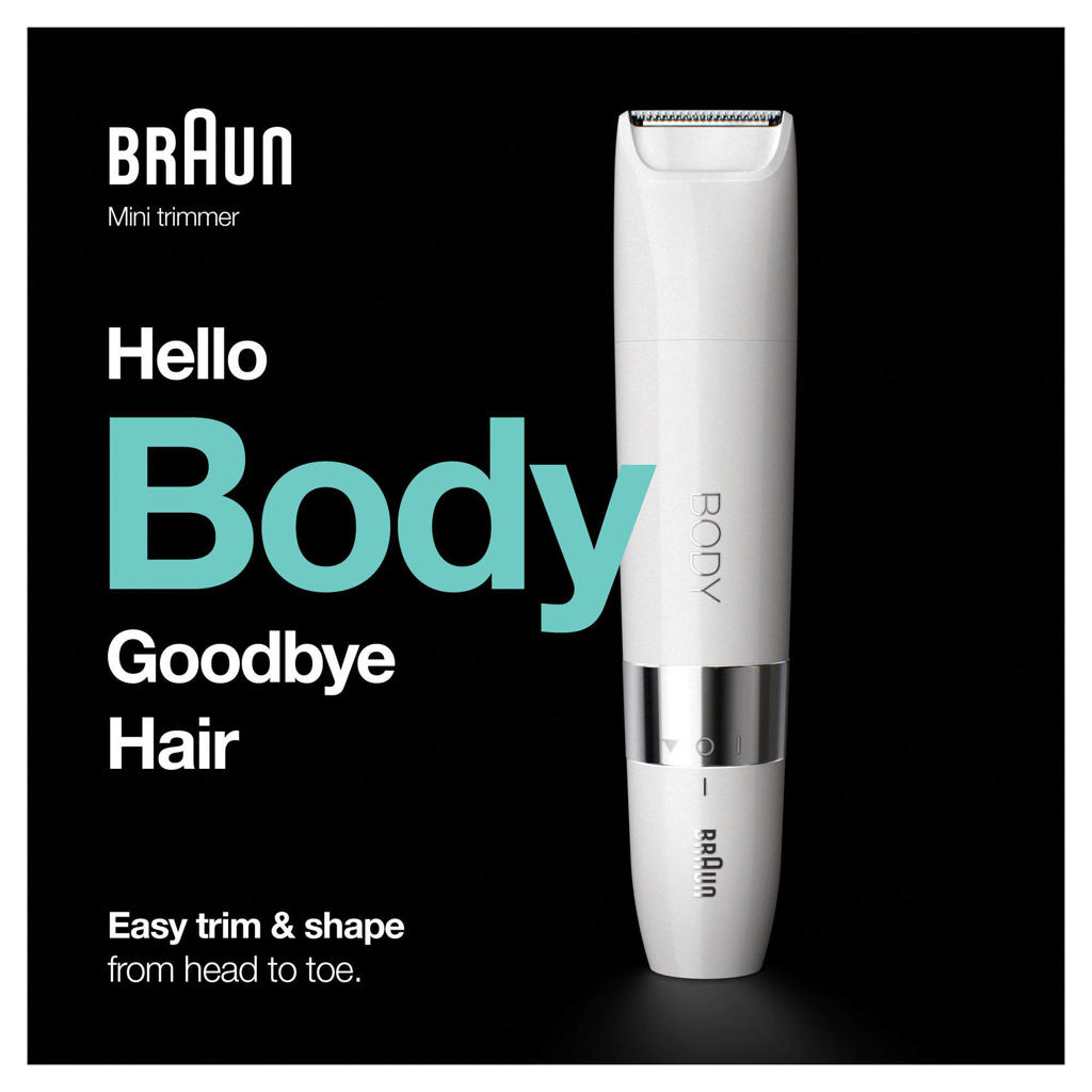 Braun Body BS1000 Mini Trimmer - Wit