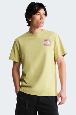T-shirt Mountain Escape limegroen