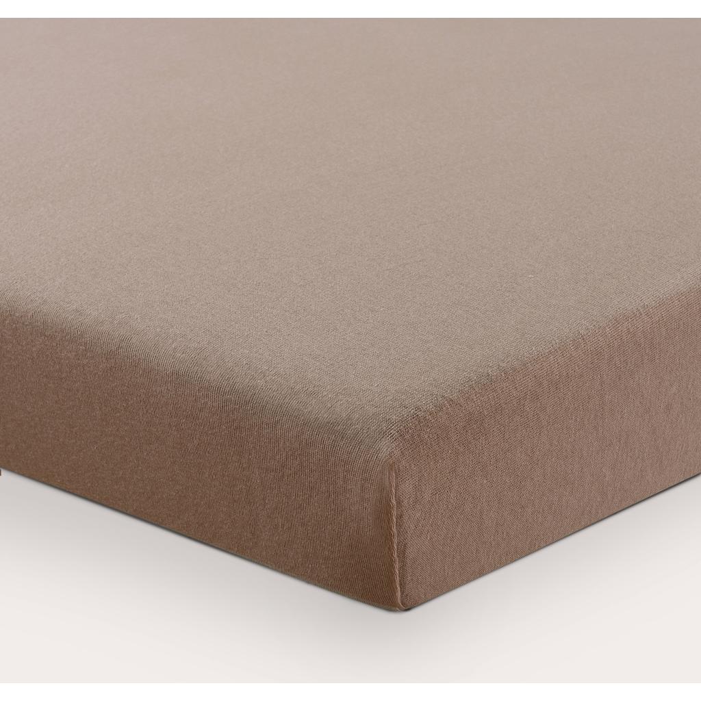 NOUS Kids jersey hoeslaken ledikant 120x60 cm - taupe