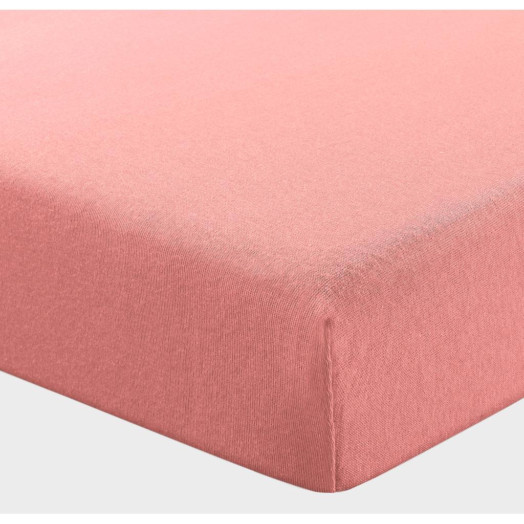 NOUS Kids jersey kinderhoeslaken 150x70 cm - donkerroze