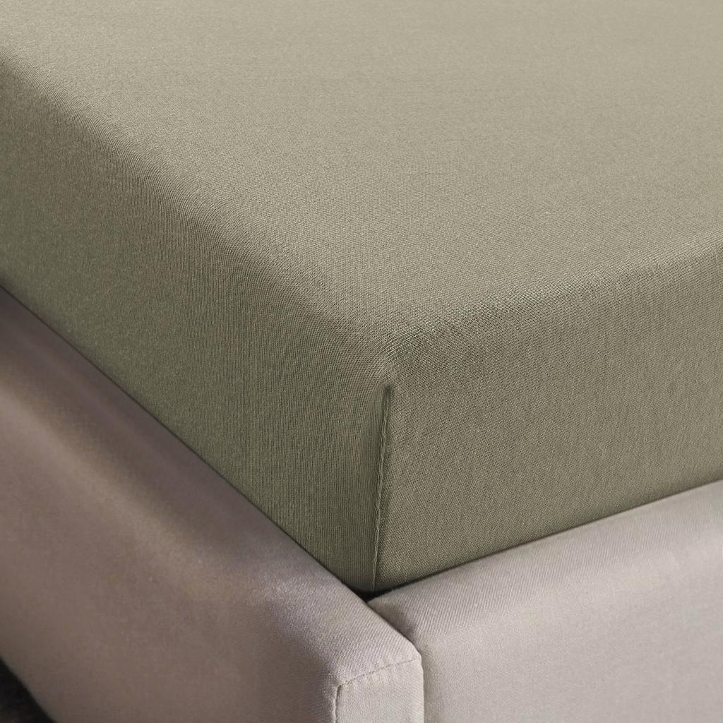 NOUS Living jersey hoeslaken (tot 30 cm) - groen