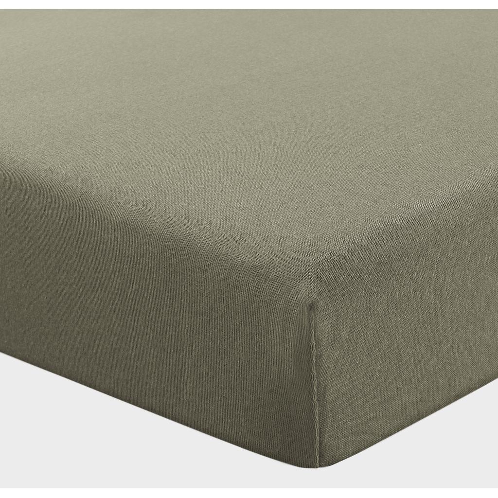 NOUS Kids jersey kinderhoeslaken 150x70 cm - groen